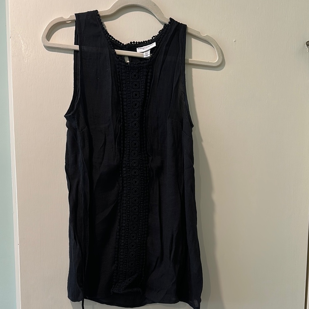 Maternity Black Sleeveless Top